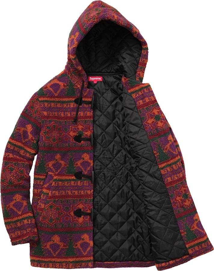 Sherpa Fleece Toggle Jacket view 3
